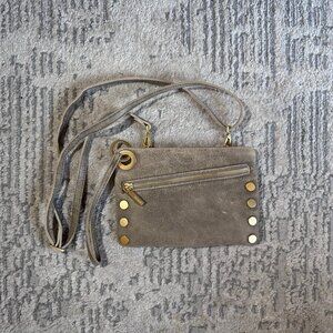 EUC Hammitt Clutch Wristlet - Beige/Gold